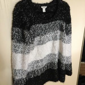 Fuzzy oversized sweater